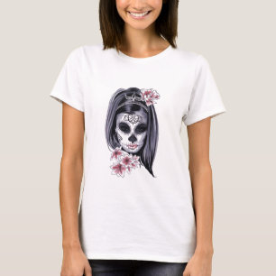 Día de Muertos Graphic Day of the Dead Women's T-Shirt