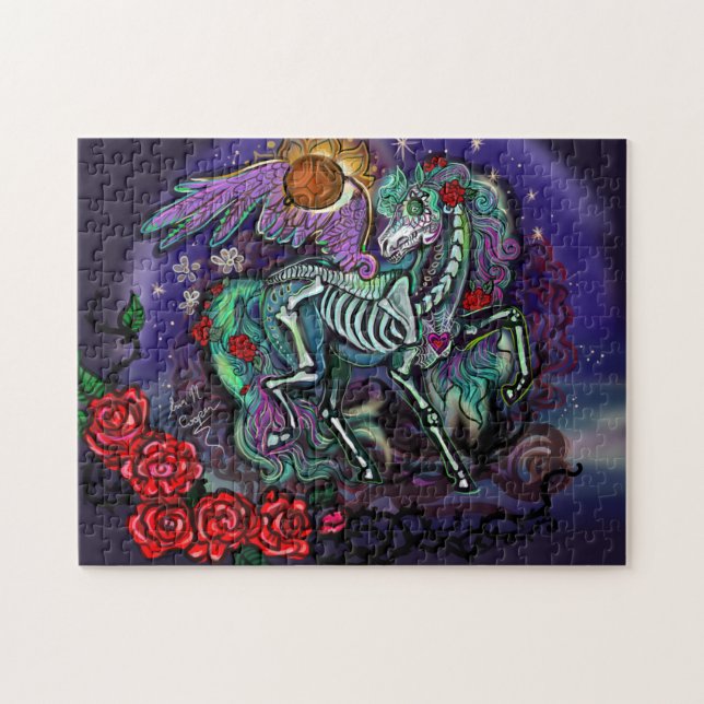 Día de Muertos Horse Jigsaw Puzzle (Horizontal)