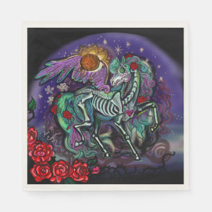 Día de Muertos Horse Napkins
