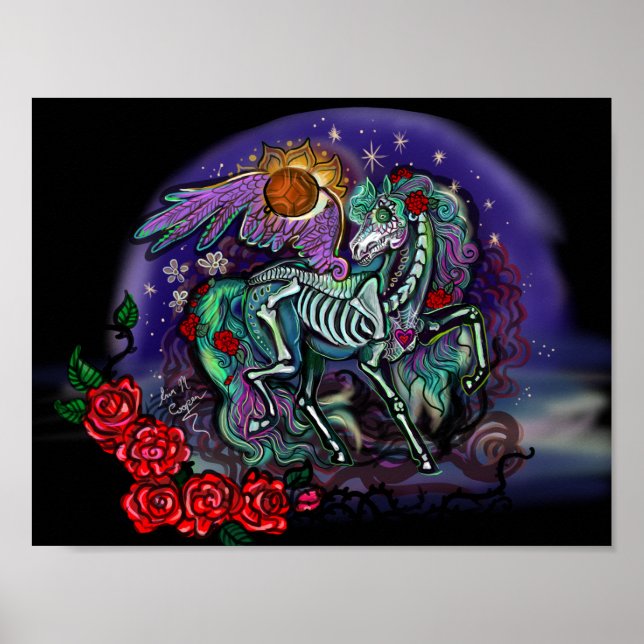 Día de Muertos Horse Poster (Front)