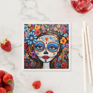 Dia de Muertos☠️ La Calavera Catrina Napkins