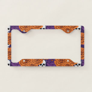 Día de Muertos License Plate Frame