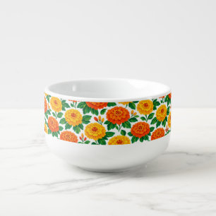 Dia de Muertos, Marigold Fiesta  Soup Mug