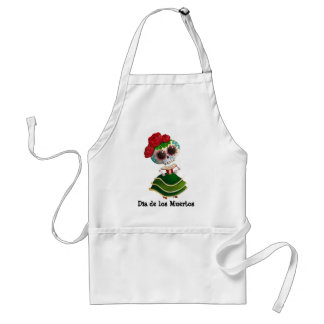 Dia de Muertos Mexican Miss Death Adult Apron