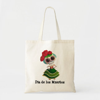 Dia de Muertos Mexican Miss Death Tote Bag