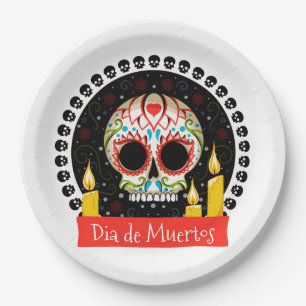 Dia De Muertos Paper Plates