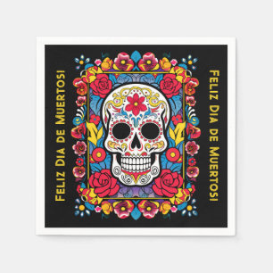 Dia de Muertos Sugar skull Napkins