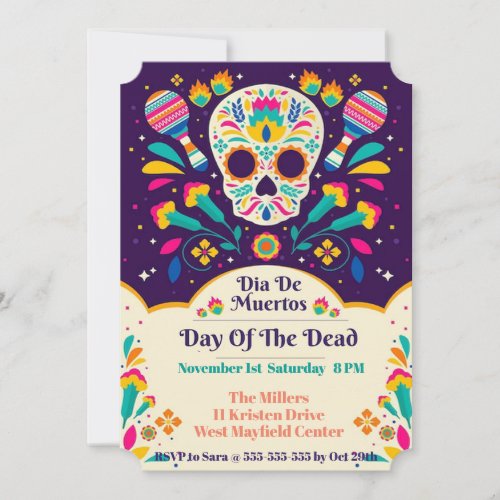 Dia de Muewrtos DOD Party Invitation