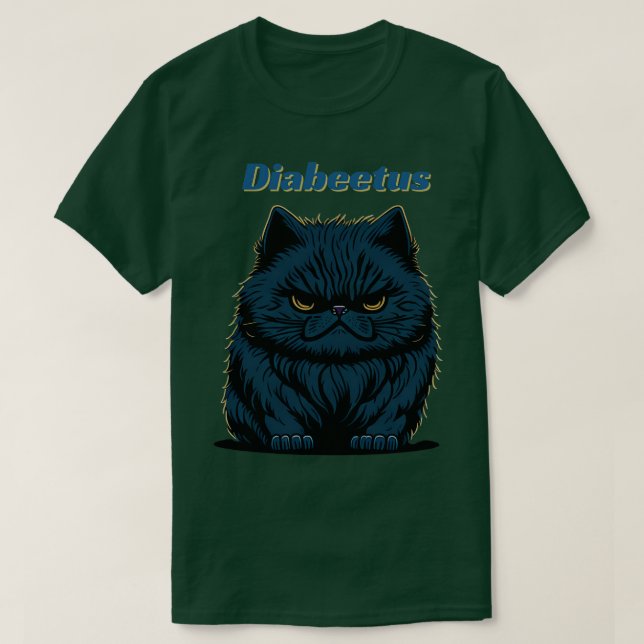 Diabeetus Cat T-Shirt (Design Front)