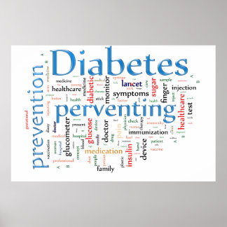 Diabetes and perventing poster