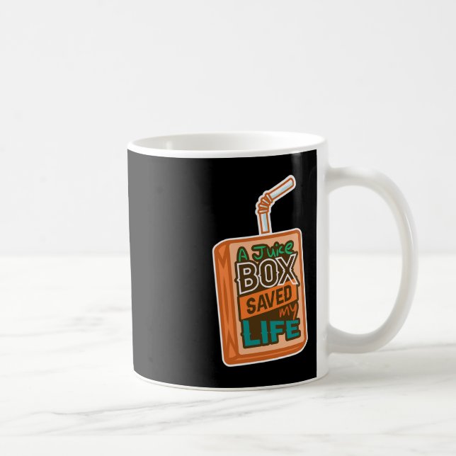 Diabetes Awareness A Juice Box Saved My Life  Coffee Mug (Right)
