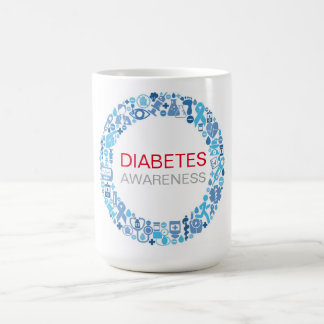 Diabetes Awareness Blue Circle Coffee Mug