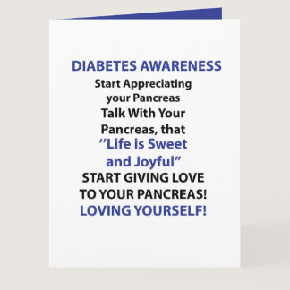 Diabetes Awareness Card