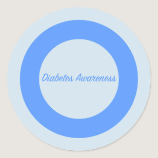 Diabetes Awareness Circle Classic Round Sticker