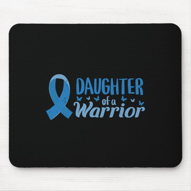 Diabetes Awareness Daughter Of A Warrior T1 T2  Mouse Pad (Front)