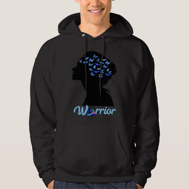 Diabetes Awareness Diabetic Warrior T1D Diabetic S Hoodie (Front)