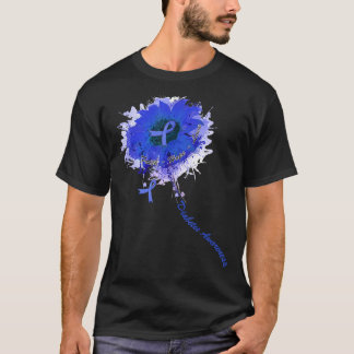 Diabetes Awareness Faith Love Dandelion Flower T-Shirt