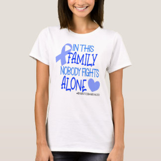 Diabetes Awareness Family Nobody Fights Alone T-Shirt