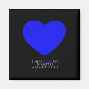 Diabetes Awareness  Heart Magnet