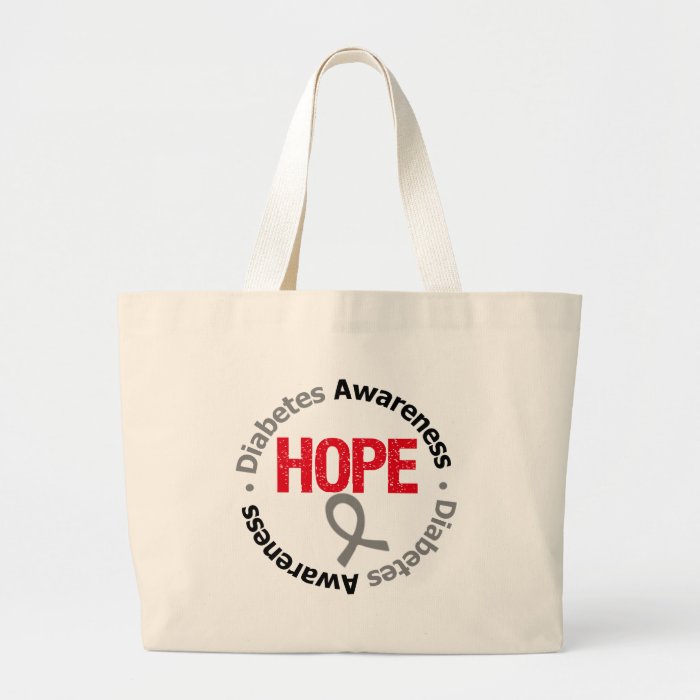 Diabetes Awareness Hope Ribbon Swag Tote Bag