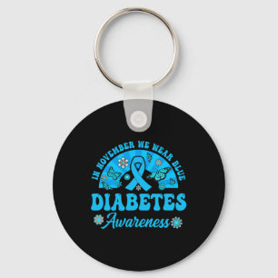 Diabetes Awareness In November We Wear Blue Groovy Keychain