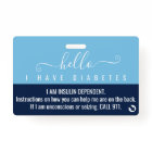 diabetes awareness medical id emergency contact