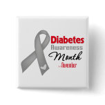 Diabetes Awareness Month Button