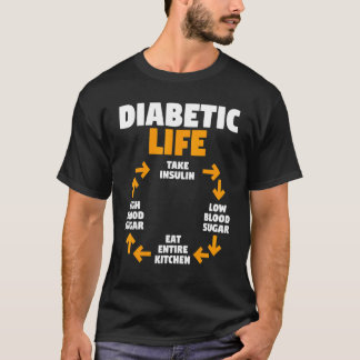 Diabetes Awareness Month Diabetic Life Cycle T-Shirt