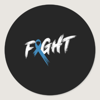 Diabetes Awareness Month Fight Vintage T1 T2  Classic Round Sticker
