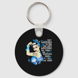 Diabetes Awareness Month For Powerful Warrior Wome Keychain