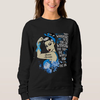 Diabetes Awareness Month Gift for Powerful Warrior Sweatshirt