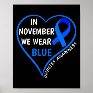 Diabetes Awareness Month T1d T2d In November We We Poster