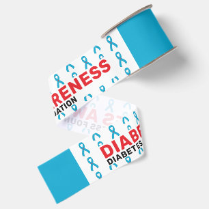 Diabetes Awareness Pattern Ribbon