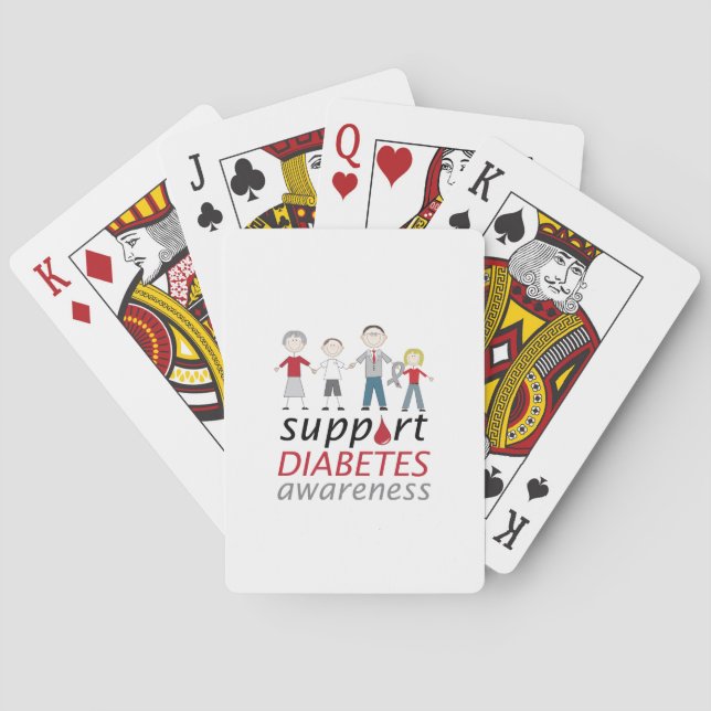 Diabetes Awareness Poker Cards (Back)