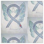 Diabetes Awareness Ribbon Angel Custom Fabric
