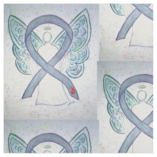 Diabetes Awareness Ribbon Angel Custom Fabric