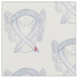 Diabetes Awareness Ribbon Angel Custom Fabric