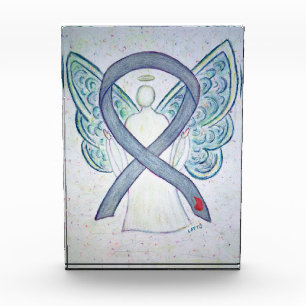 Diabetes Awareness Ribbon Angel Paperweight Award 