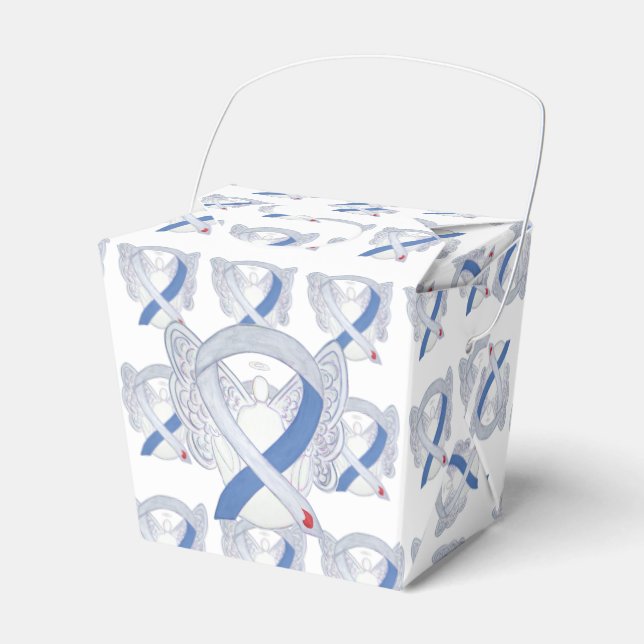 Diabetes Awareness Ribbon IDDM Gift Favor Boxes (Front Side)