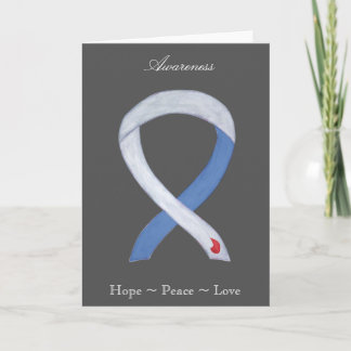 Diabetes Awareness Ribbon IDDM Greeting Card