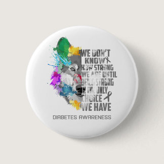 Diabetes Awareness Ribbon Support Gifts Button