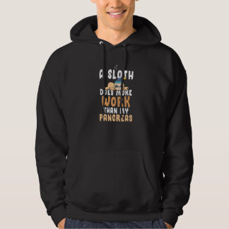 Diabetes Awareness Sloth Does More Work Than My Pa Hoodie