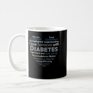 Diabetes Awareness Support Heart Coffee Mug