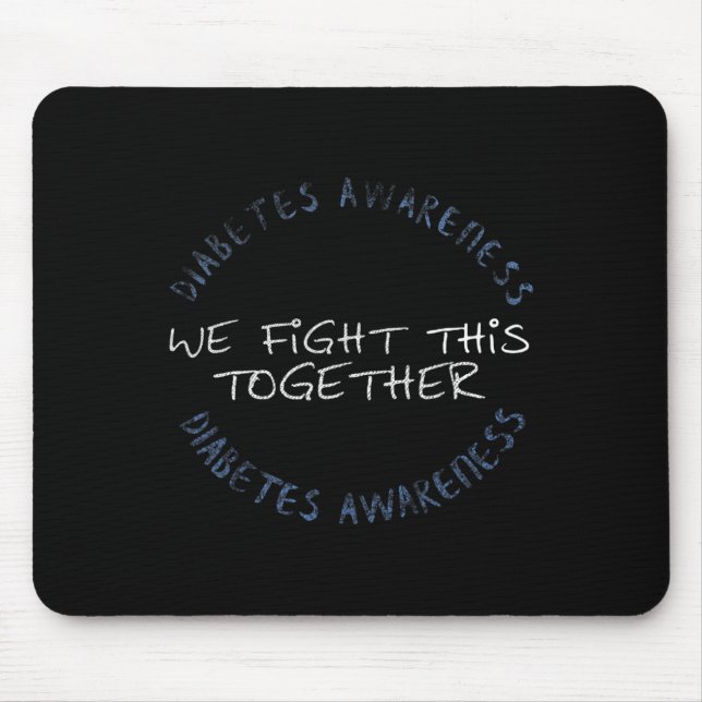 Diabetes Awareness T1D - Diabetes Mom Dad Family G Mouse Pad (Front)