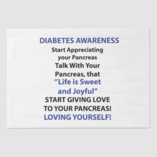Diabetes Awareness Tissue Paper