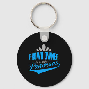 Diabetes Awareness Type 1 2 - Diabetic T1d T2d 3 Keychain