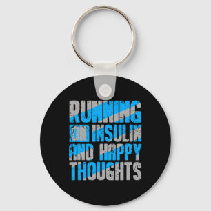 Diabetes Awareness Type 1 2 - Diabetic T1D T2D 7 Keychain