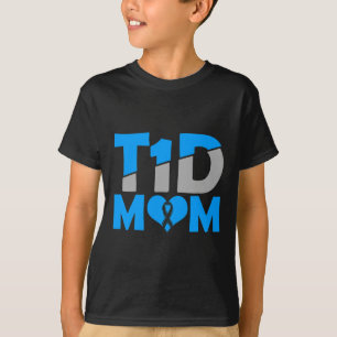Diabetes Awareness Type 1 - Diabetic T1D Mom T-Shirt