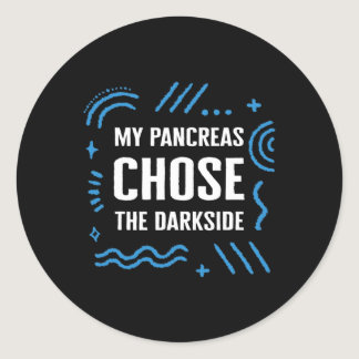 Diabetes Awareness Type One Insulin Fighter Suppor Classic Round Sticker