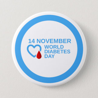 Diabetes Awareness World Diabetes Day 14 November Button
